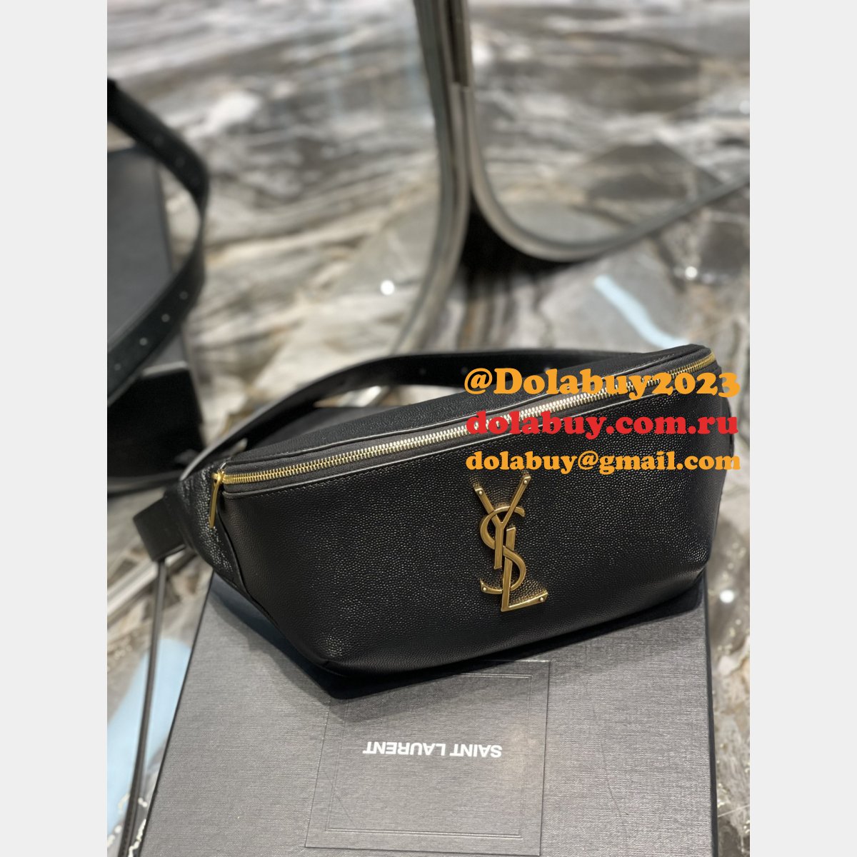 Replicas Saint Laurent Cheap YSL 569737 Classic Monogram Belt Bag