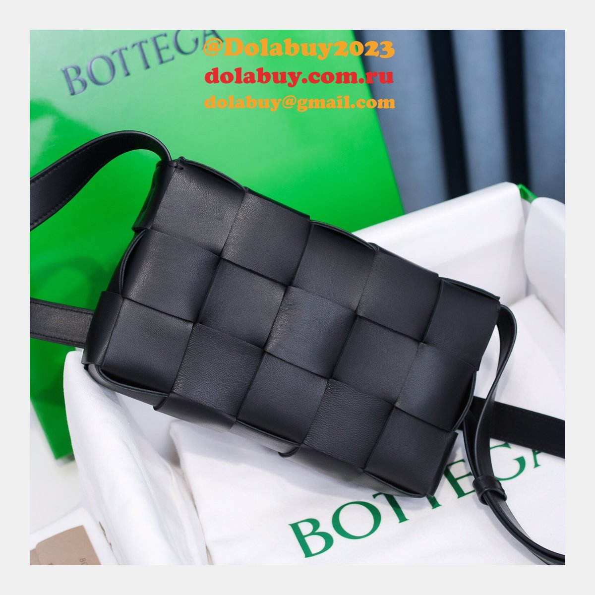 top quality b0tte*a Ven*ta cassette lambskin crossbody bag