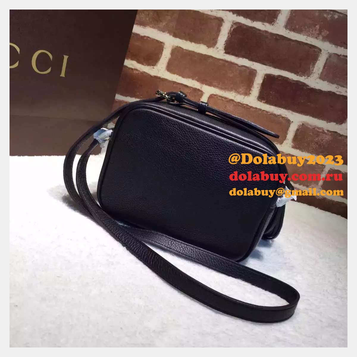 aaa+ G*u*i replicas soho small leather disco 308364 bag