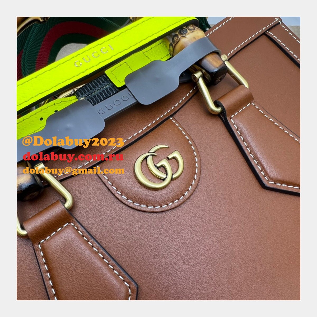 fake G*u*i 1:1 quality diana top handle tote 702721 bag