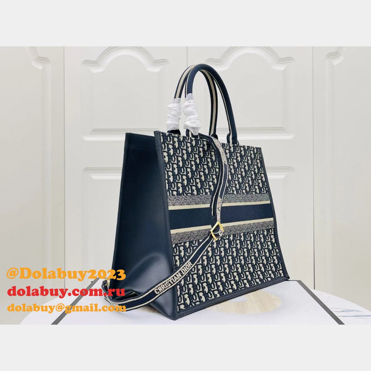 Luxury Dior Book tote with strap new 1286 all size
