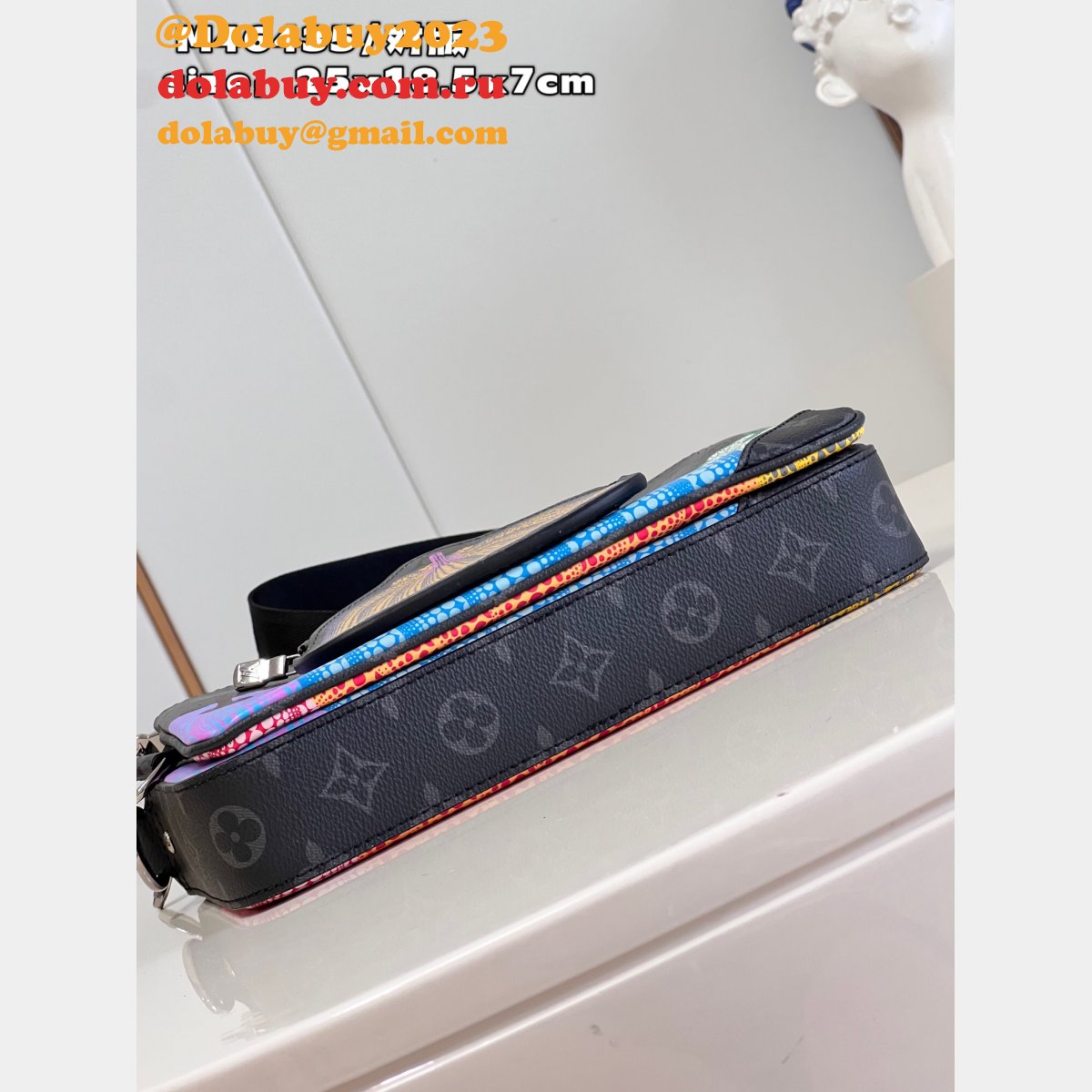 Replicas LV x YK Trio Messenger Monogram Eclipse M46435 Bag