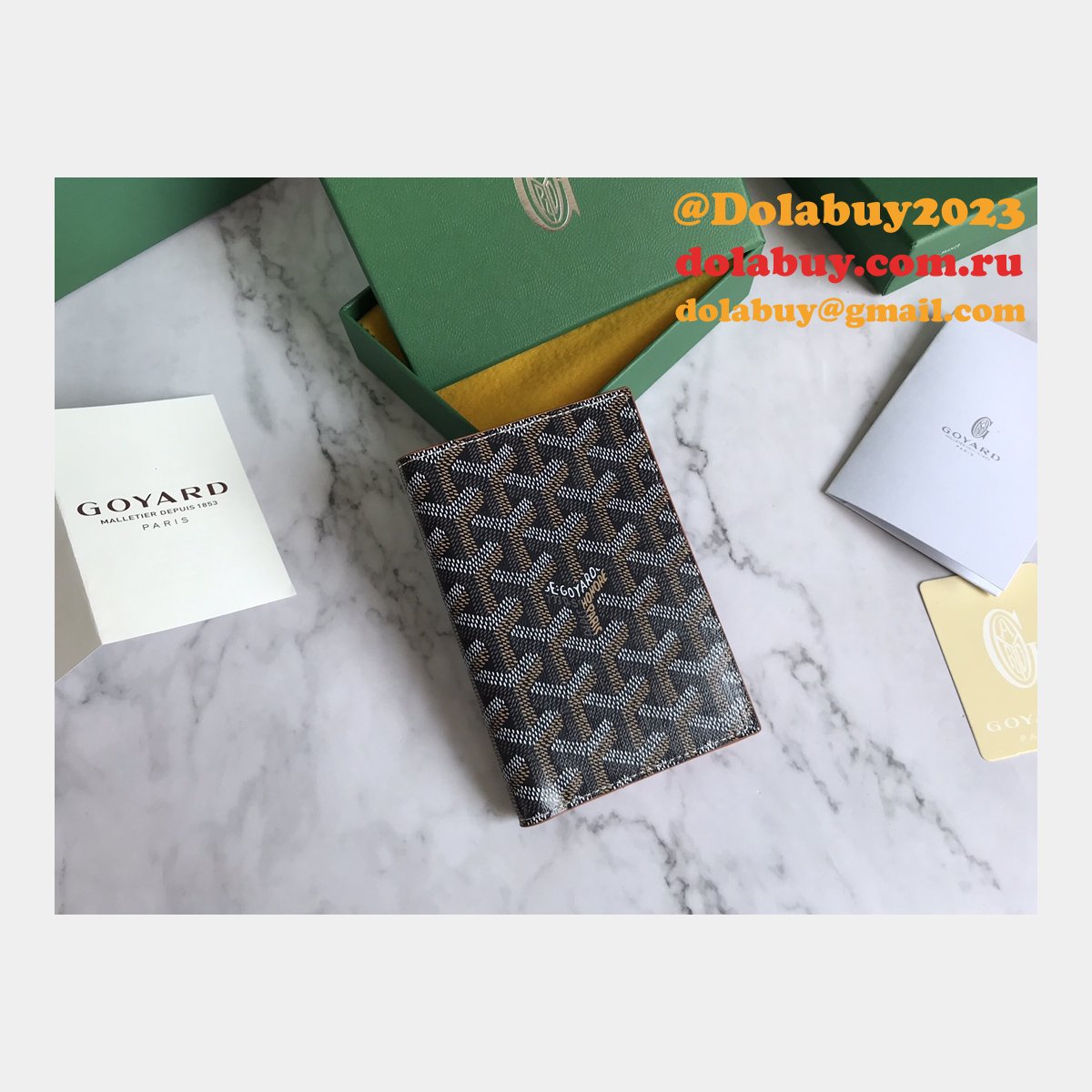 Top Quality Goyard Multi-Color Passport Best Wallet
