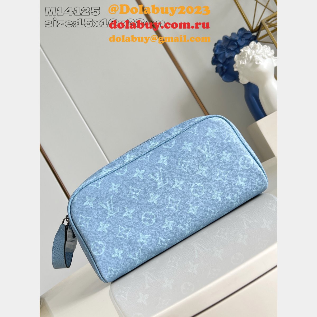 Louis Vuitton Dopp Kit Taigarama M14125 Travel Inspired M14125 Bag