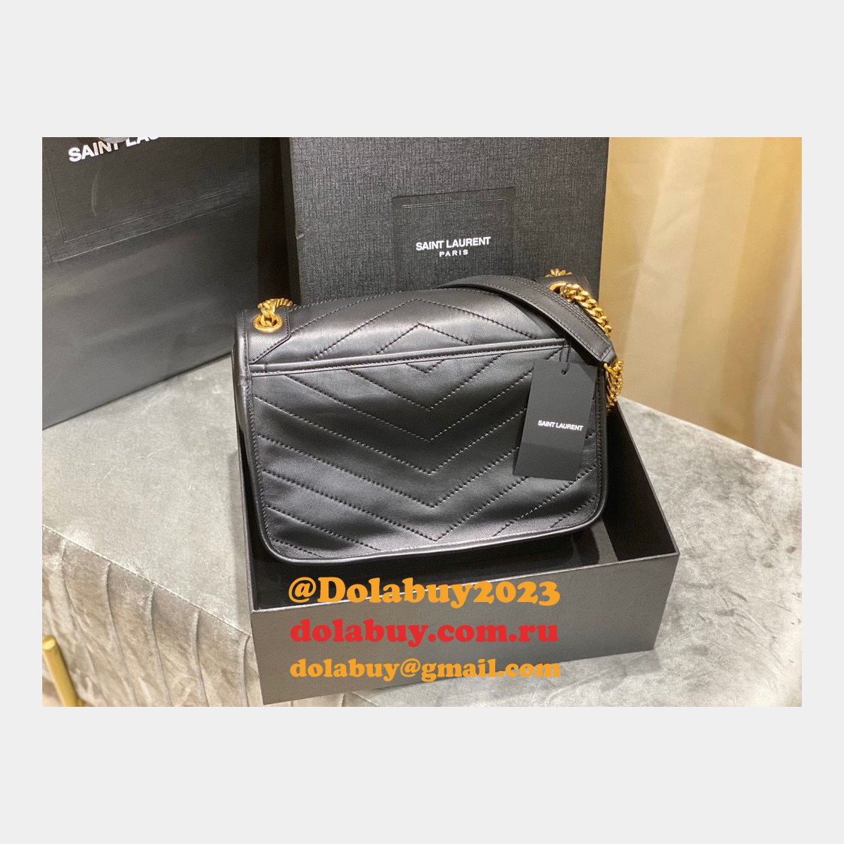 Top YSL Saint Laurent 28CM leather bags