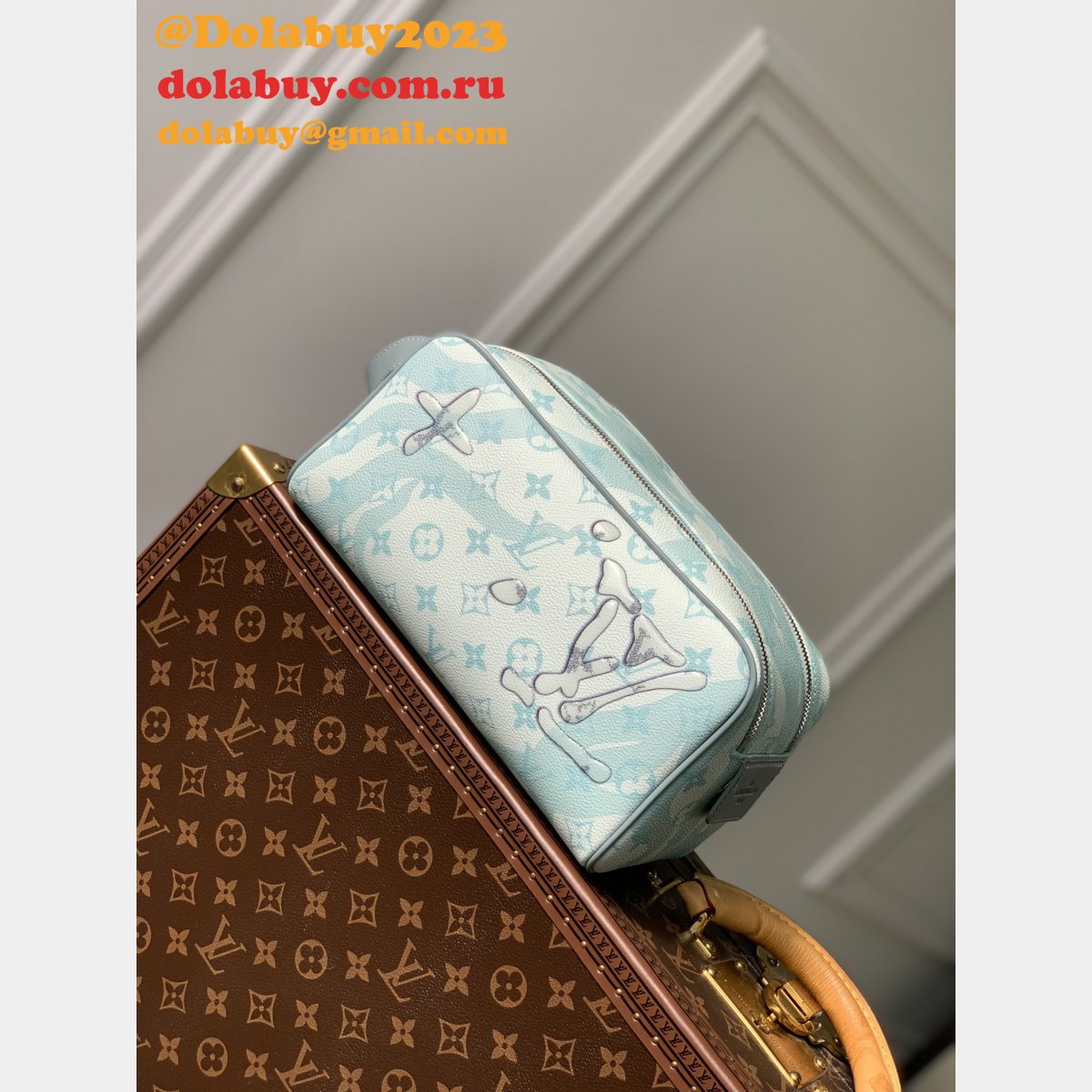 Dopp Kit Monogram 7 Star Replica M82337 Louis Vuitton Travel Bag