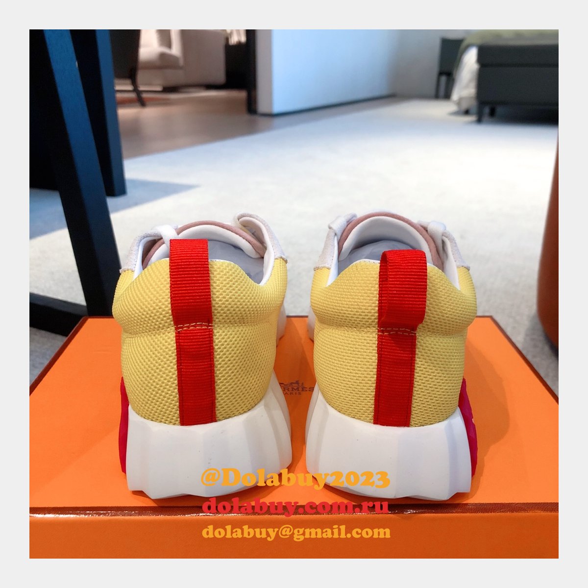 Top Quality Hermes Replica Real Luxury Sneaker Design Shoes