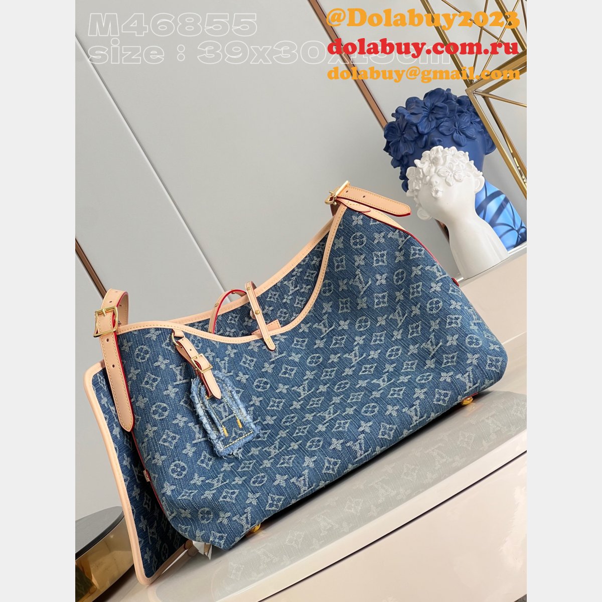 CarryAll UK Monogram Denim M46855 Wholesale Louis Vuitton Fake Bag