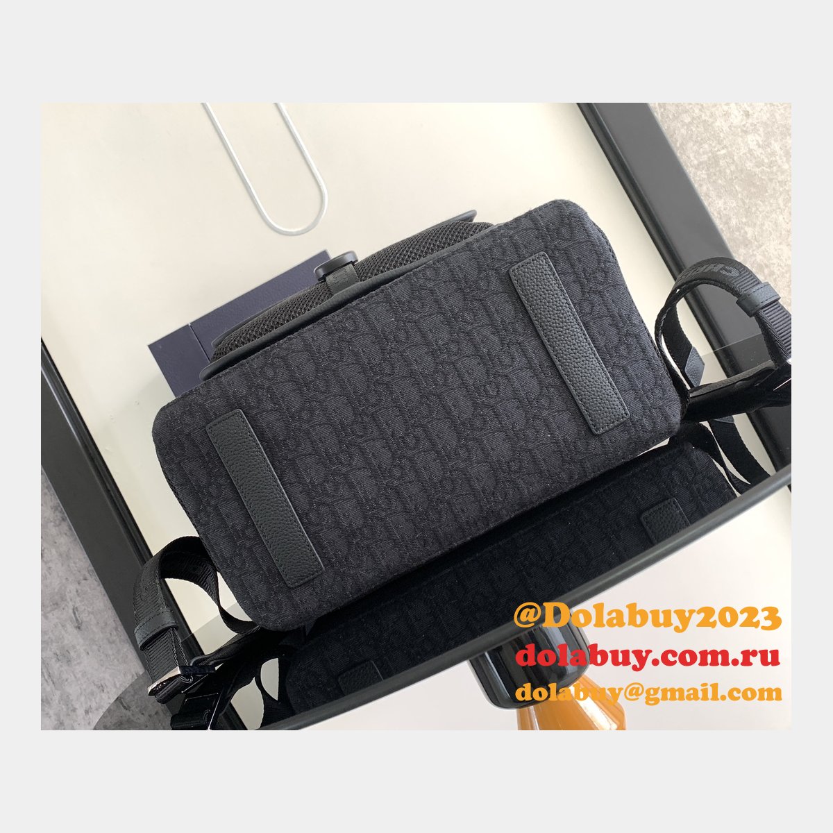 Luxury men Duplicate dior Oblique backpack