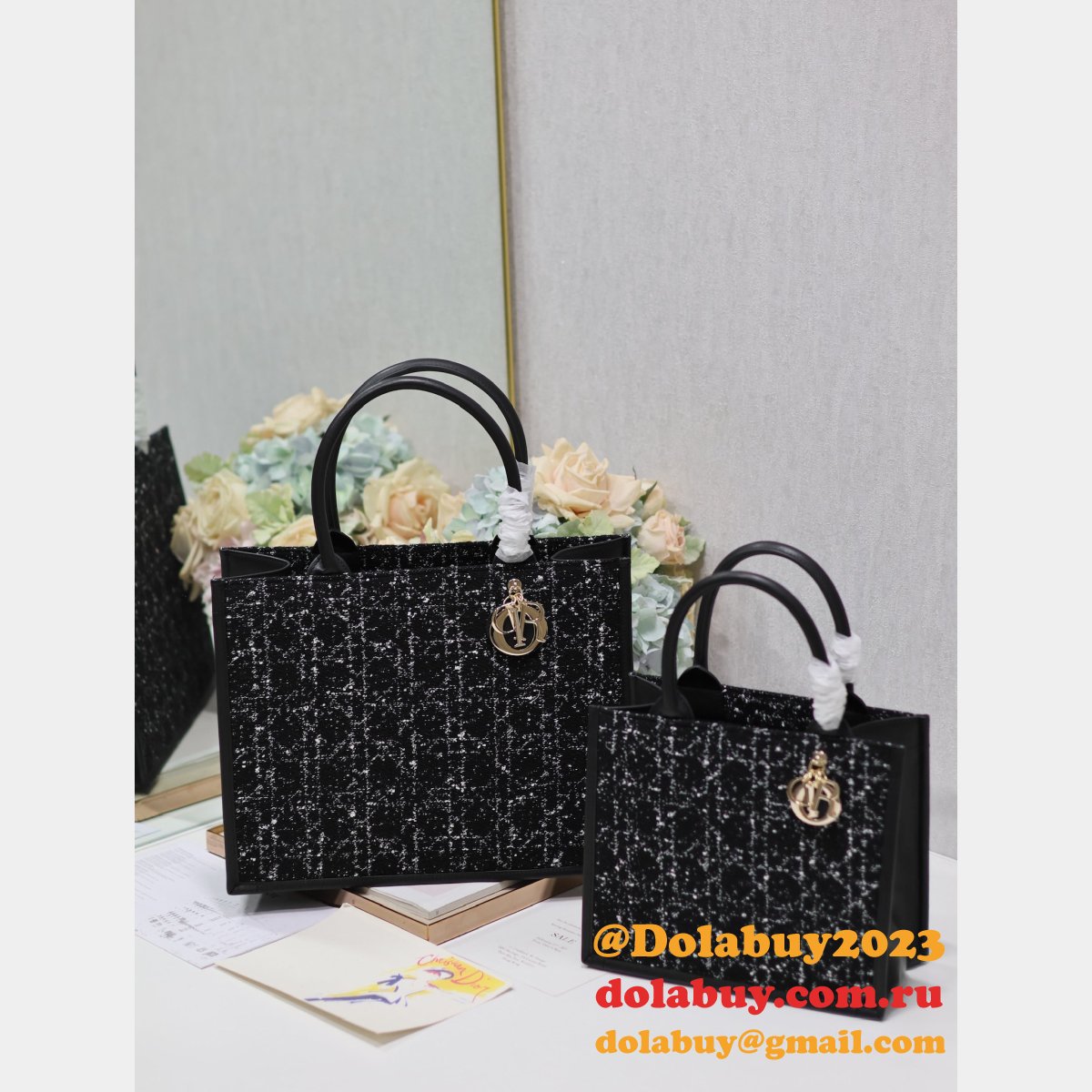 Dior Replica 1265/1286 1:1 Mirror Book Tote High Shopping Bags