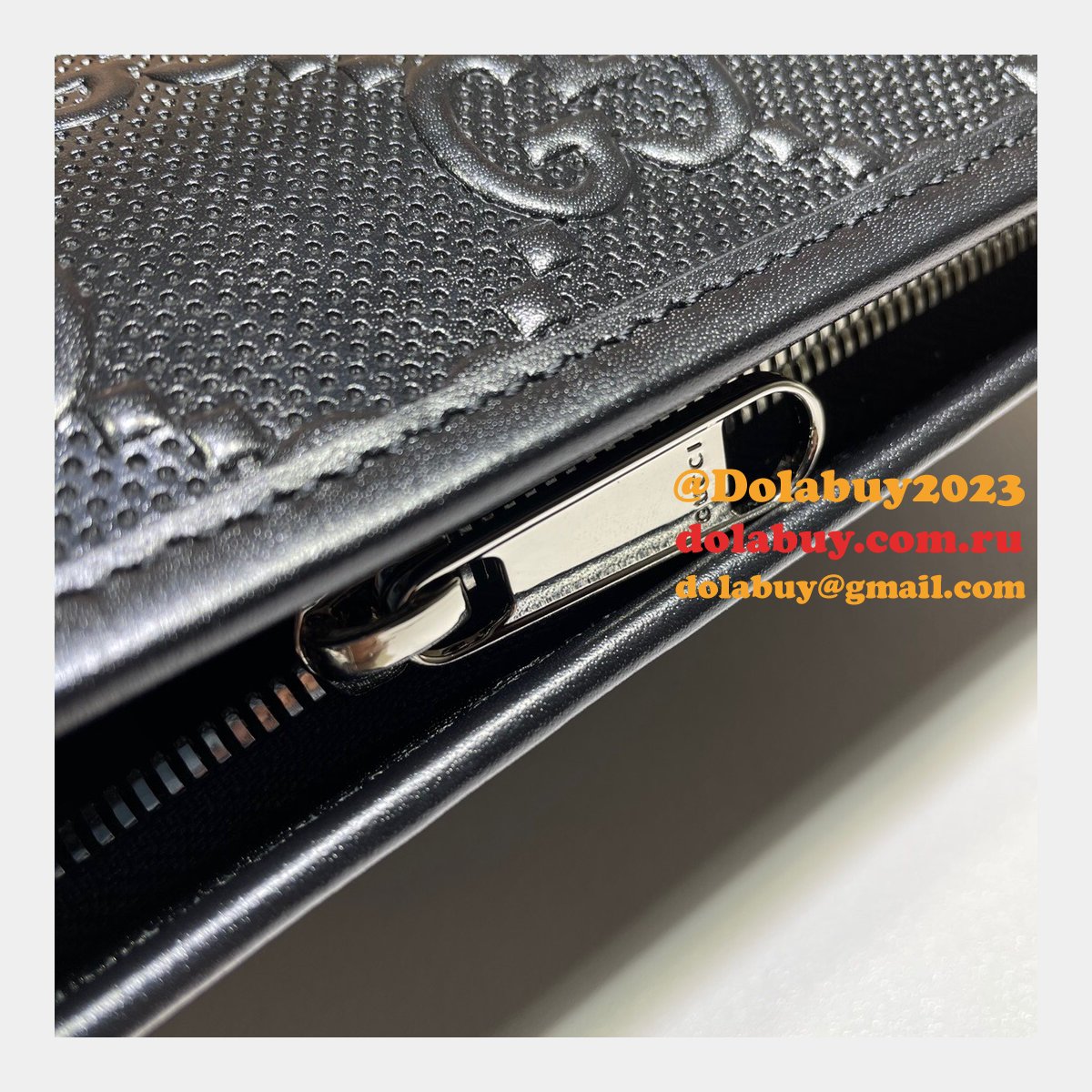 G*u*i replica black gg embossed mini 625568 bag