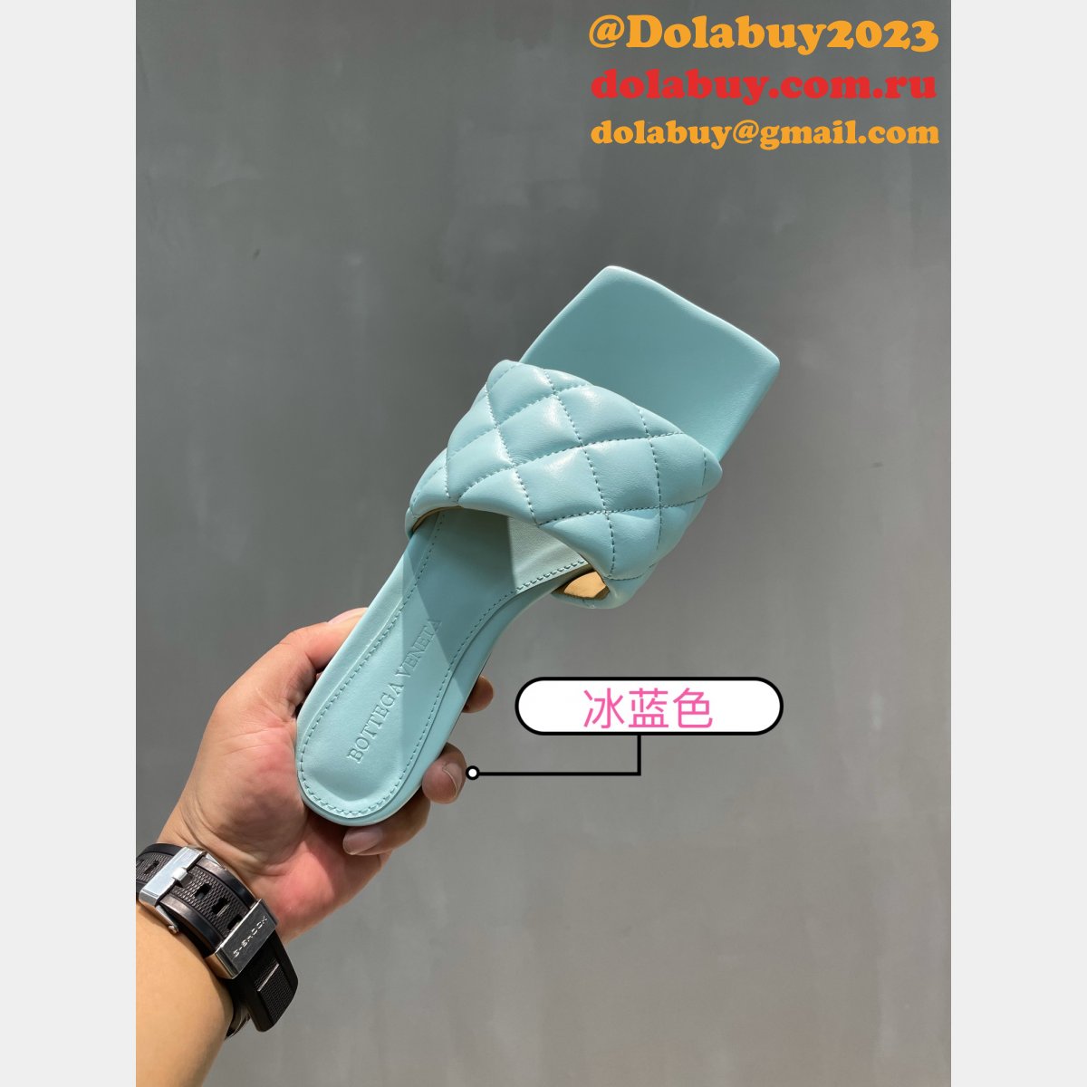 1:1 quality B0tte*a venet fake di*m*nd flat slippers shoes