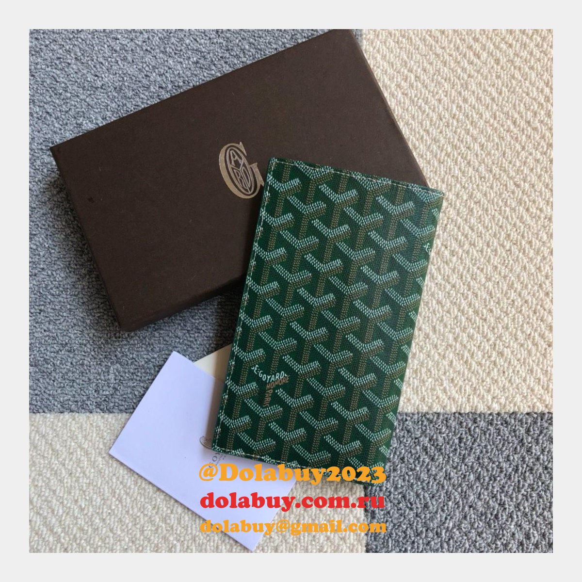High Quality Goyard Multi-Color Ticket Top Wallet