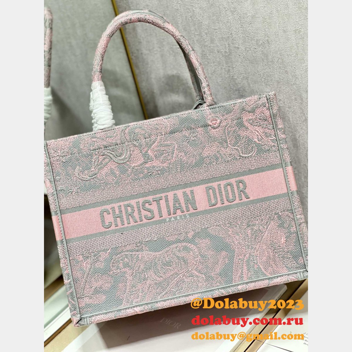 Replica Dior Luxury Designer Book Tote Bayadere D-Stripes Bags
