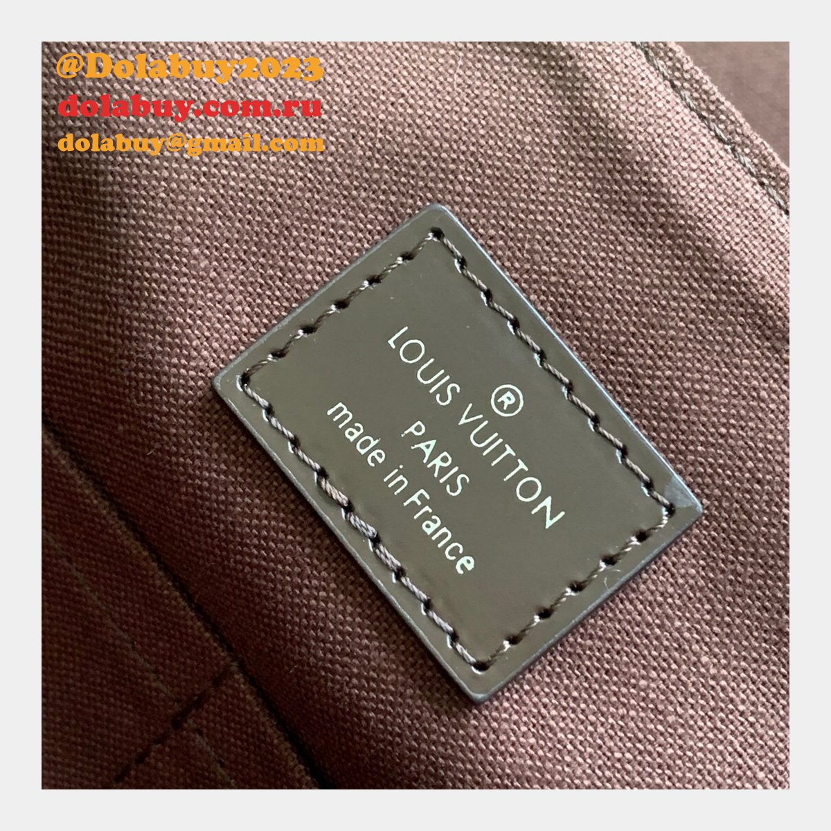 Louis Vuitton Replicas N41031 District PM Damier Ebene Canvas