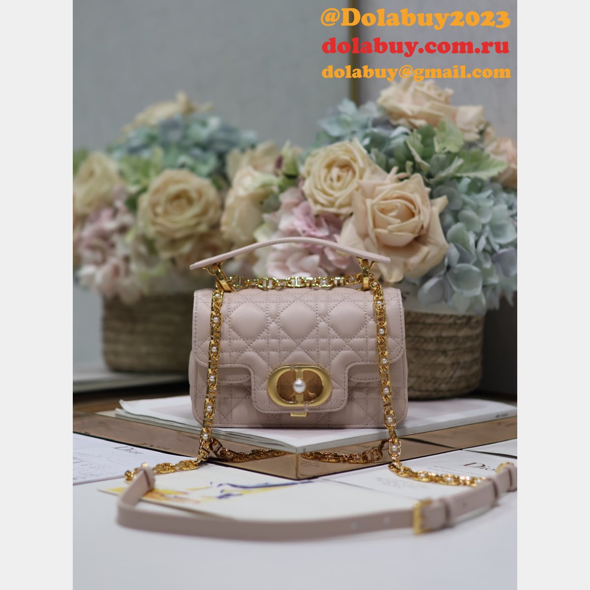 7 Star Mini Dior Jolie Top Handle Bag Wholesale 9272