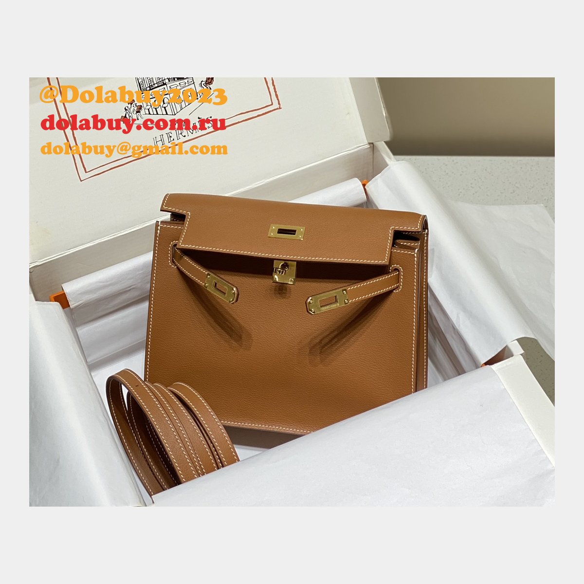 Best Replica HERMES KELLY DANSE 1:1 Mirror Bag