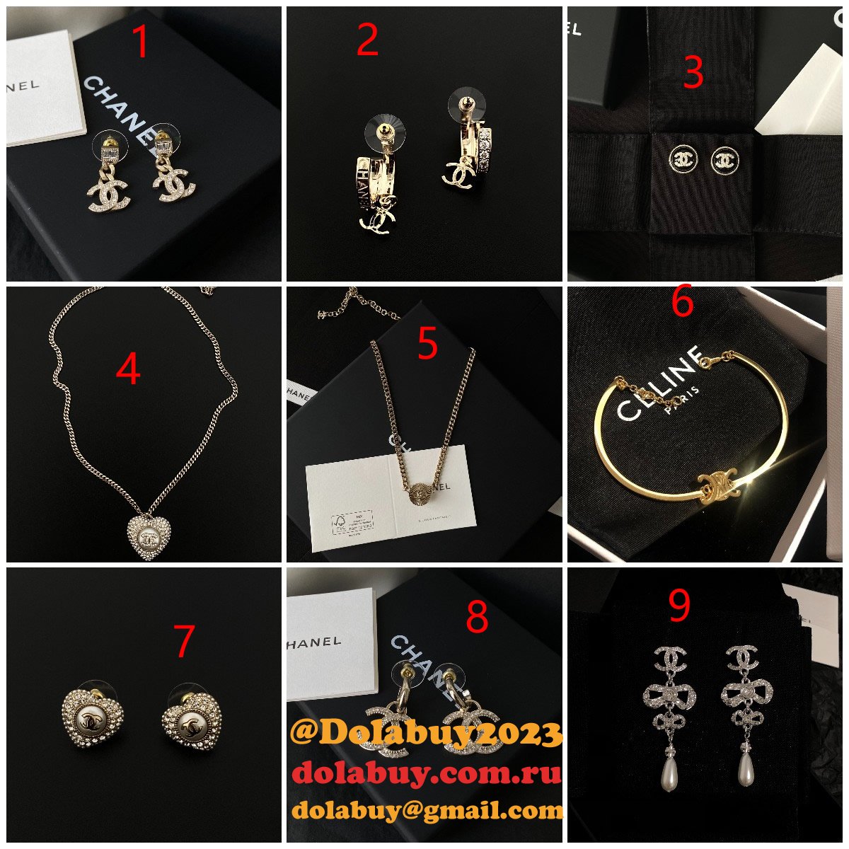 Dolabuy Replica Earrings Necklace 1:1 Mirror Sale