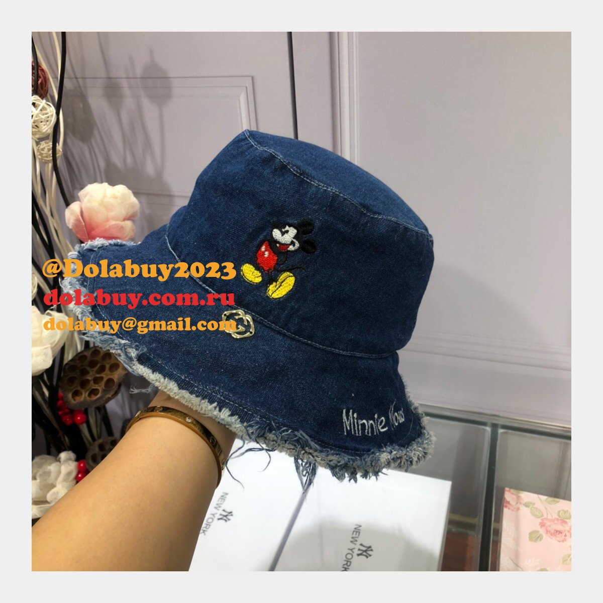designer G*u*i mickey fisherman high quality hat