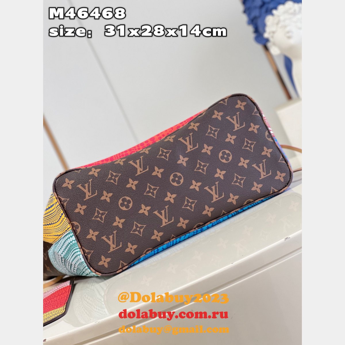 Replica Louis Vuitton Perfect LVS x YK Neverfull M46468 Bag