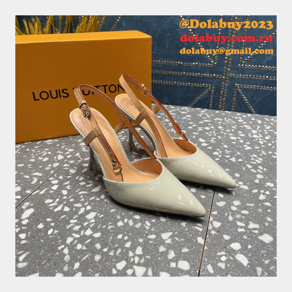 Replica LOUIS VUITTON Blossom Slingback Pump