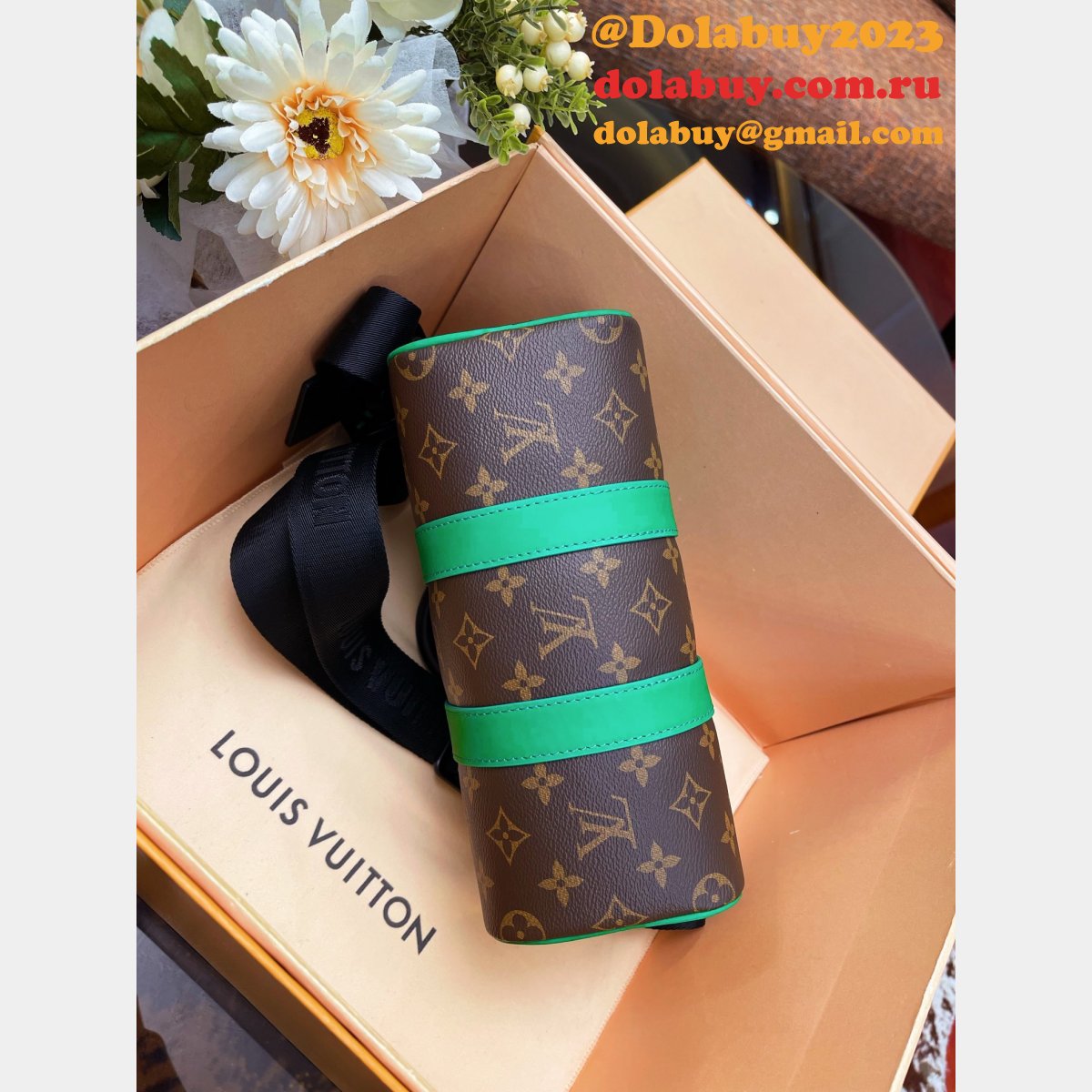 Louis Vuitton Inspired M46249 Keepall Bandouliere 25 Monogram Copy Bag