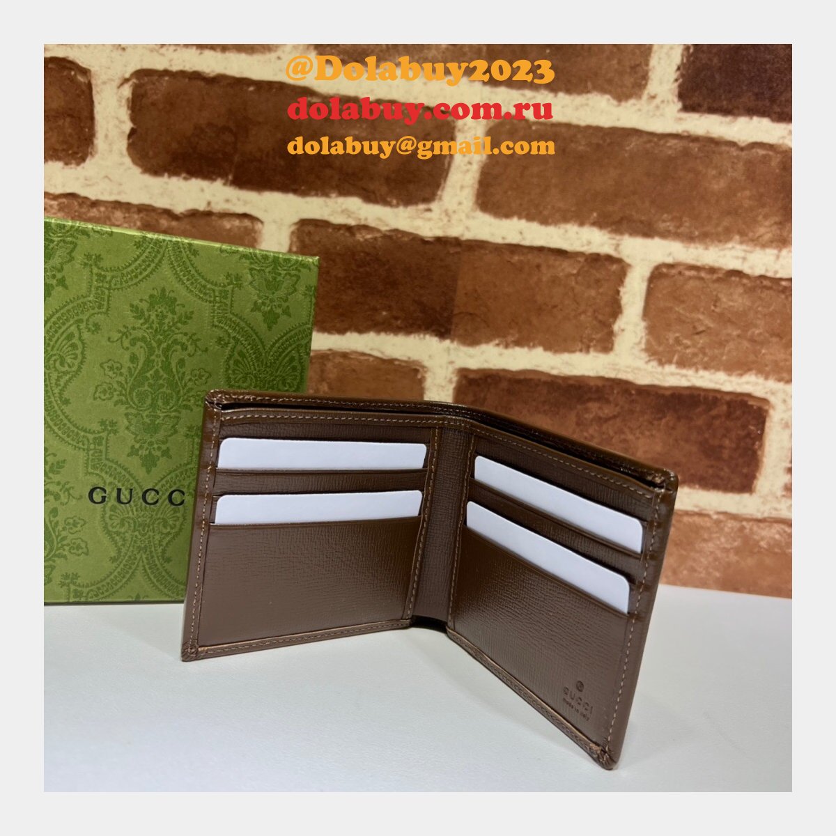 G*u*i aaa+ replica gg supreme 671652 wholesale wallet with interlocking g