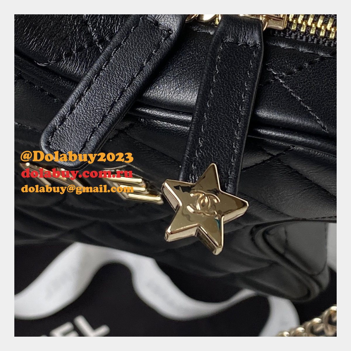 Knockoff AS4579 Star Clutches Black 1:1 Mirror Handbag