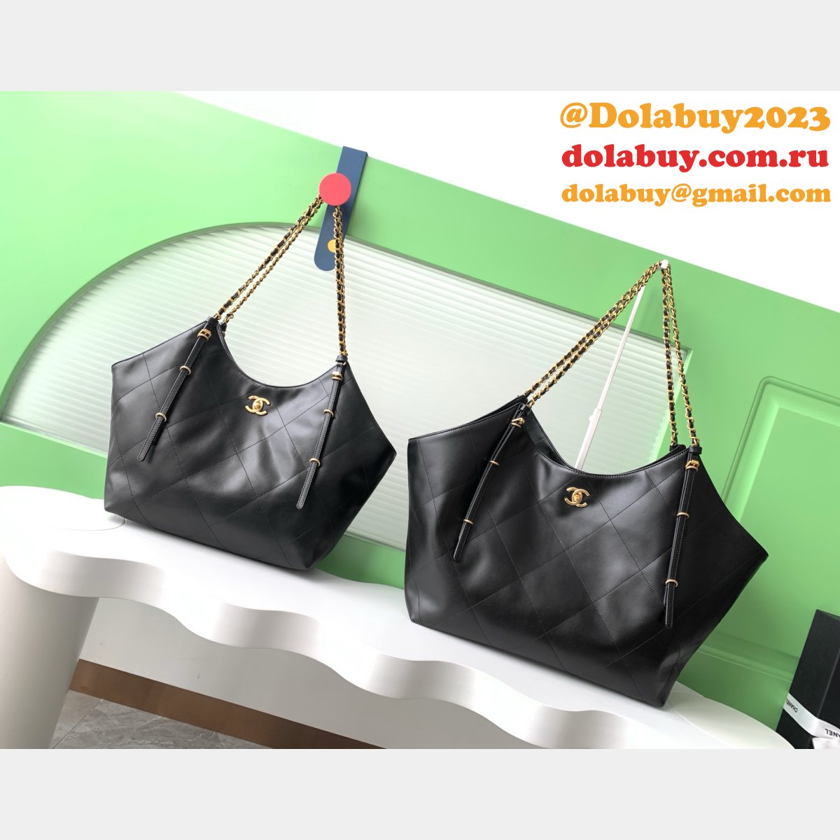 Replica 1:1 Mirror AS5466 & AS5463 Hobo Black Handbag
