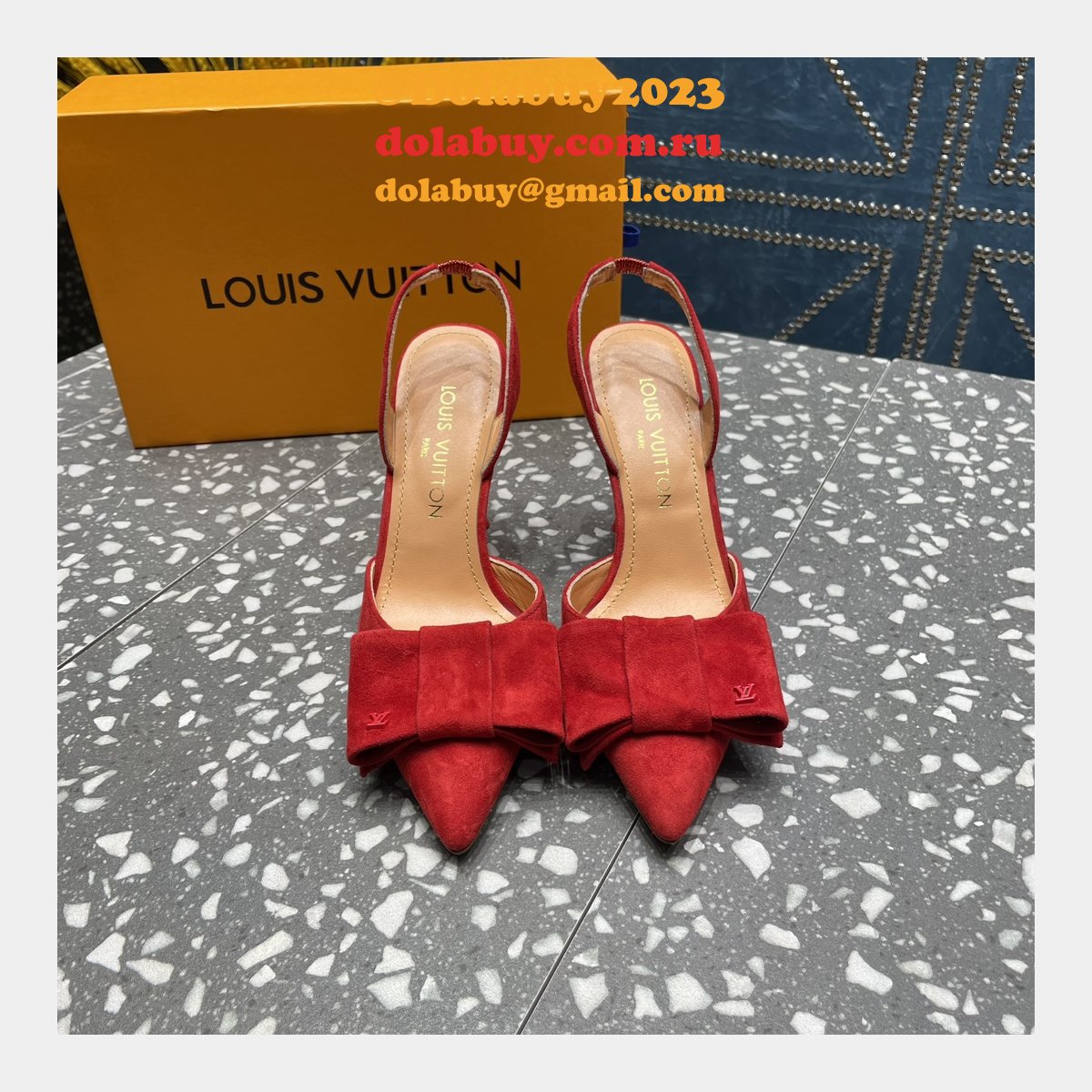 Knockoff LOUIS VUITTON Blossom Slingback Pump Cheap