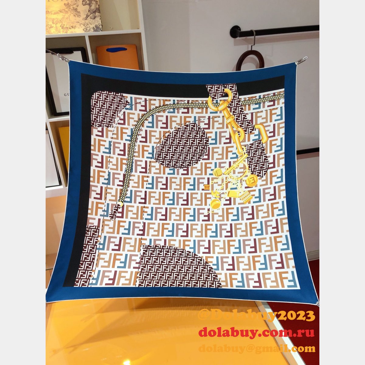 top quality F**di silk twill