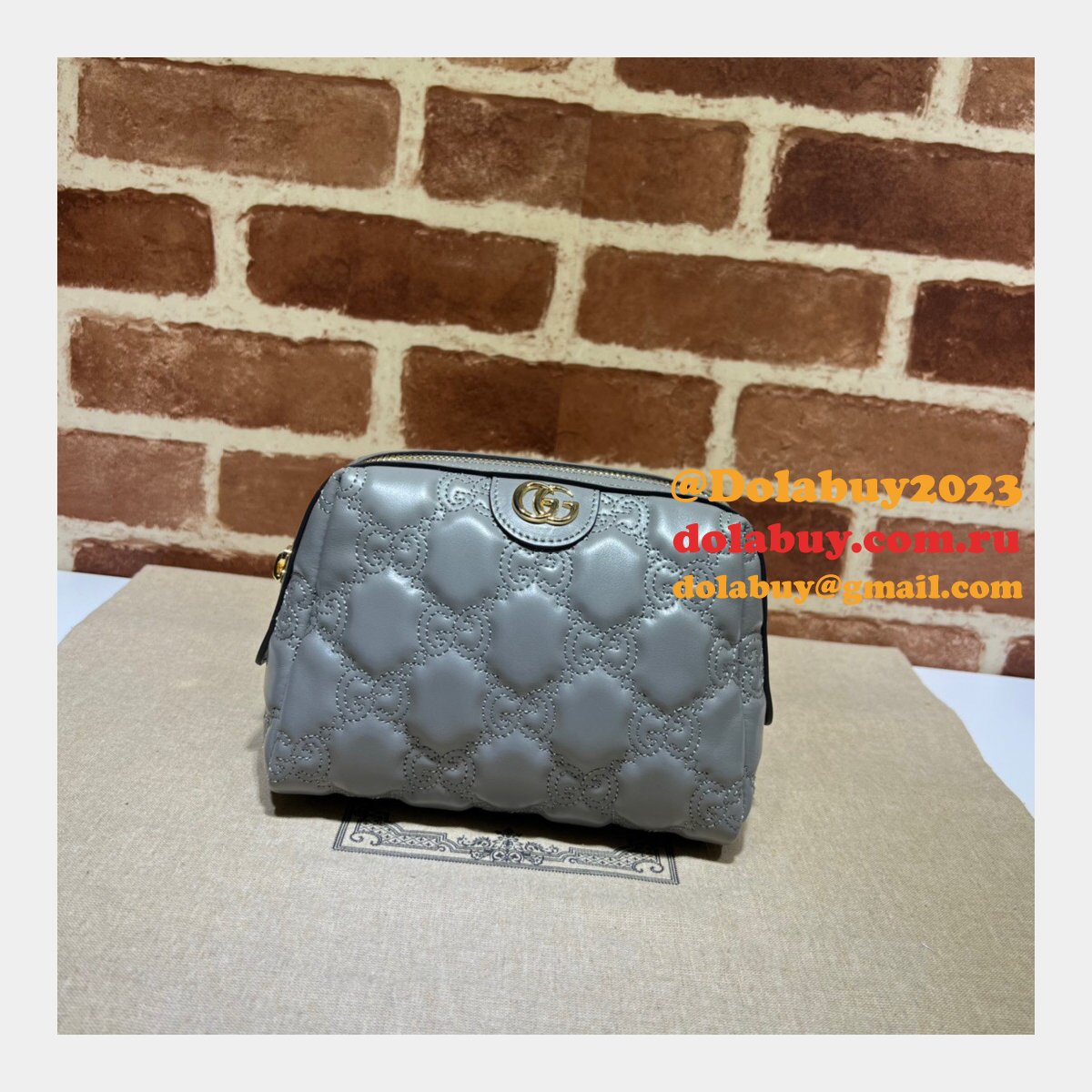 designer G*u*i gg matelassé beauty 726047 case bag