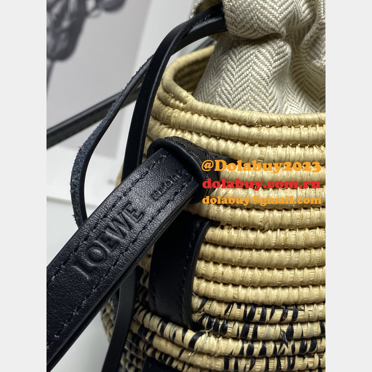 Top Quality LOEWE New hand-woven straw bag