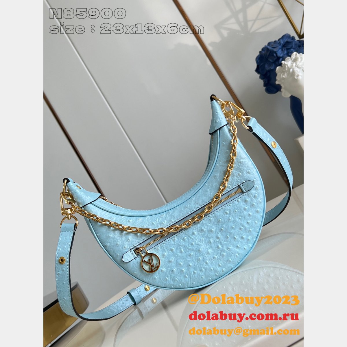 Louis Vuitton N85900 Loop Pm Autruche Exotic Duplicate Bags