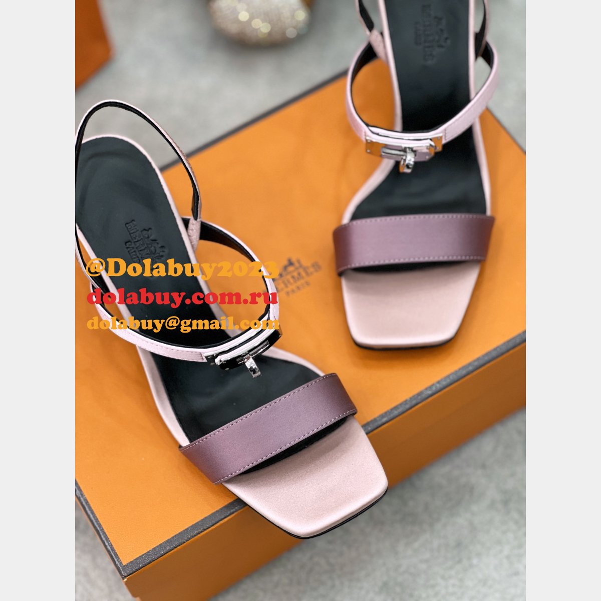 Perfect Summer Hermes Oran Sandals Slippers Heel Replica Shoes