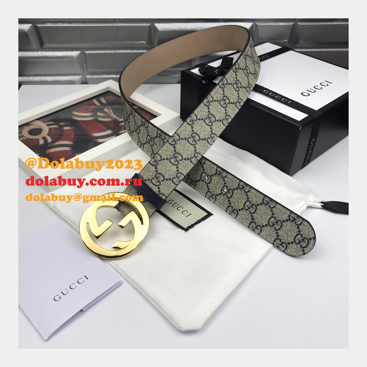 G*u*i belt with double g buckle 38mm cheap