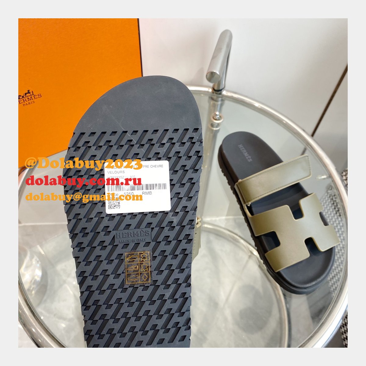 7 Star Hermes Chypre sandal Designer