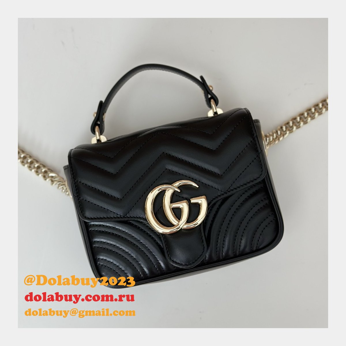 best gg marmont G*u*i 811238 top handle knockoff bag