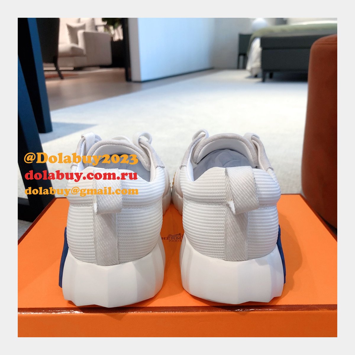 Fashion Designer Hermes WOMEN/MEN BOUNCING SNEAKER