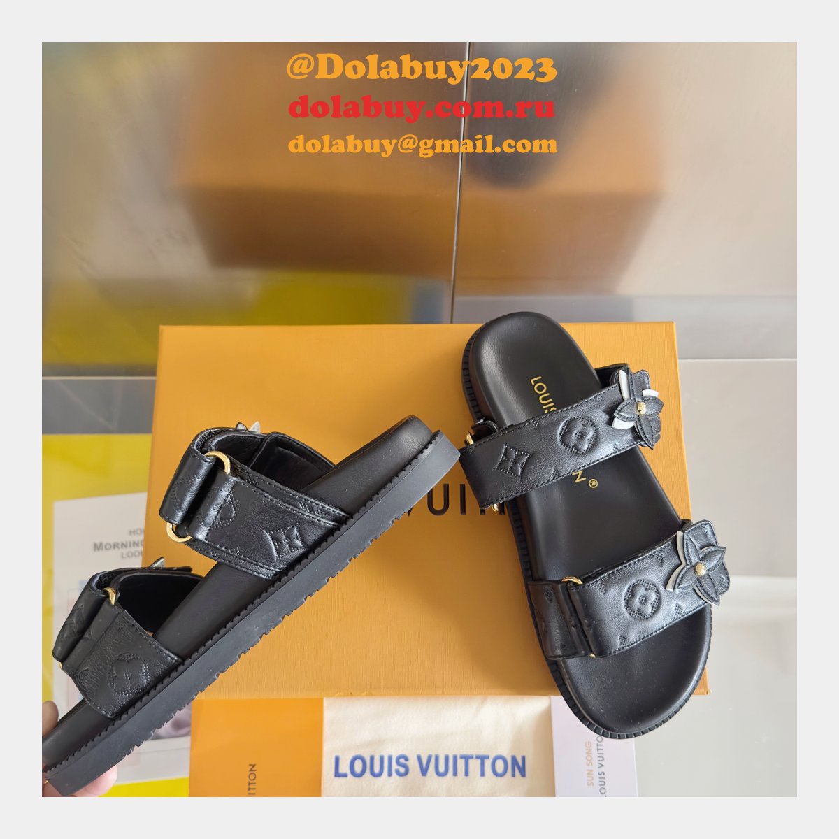 Top Quality LV Sunset Flat Comfort Mule