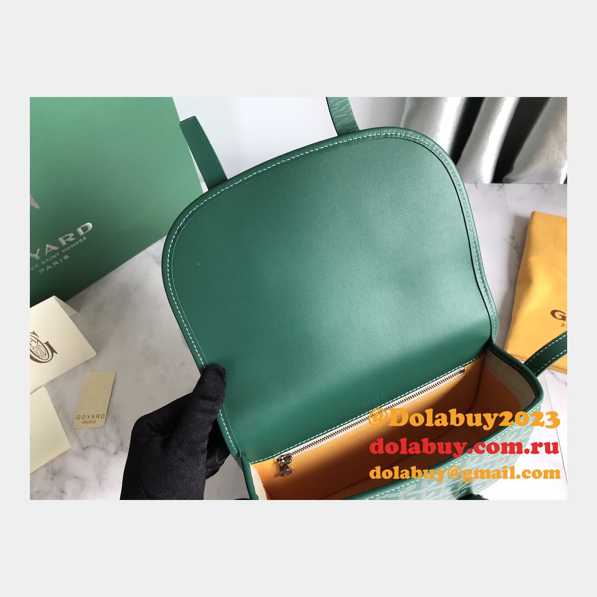 Copy Goyard Chevron Belvedere Duplicate Messenger GY020098 Fake Bag