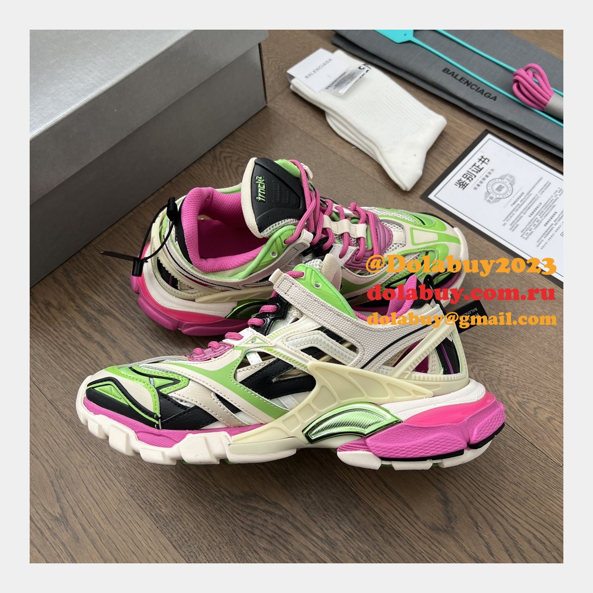 Replica Buy Balenciaga Track Trainer 4.0 Sneakers 1:1 Mirror Shoes