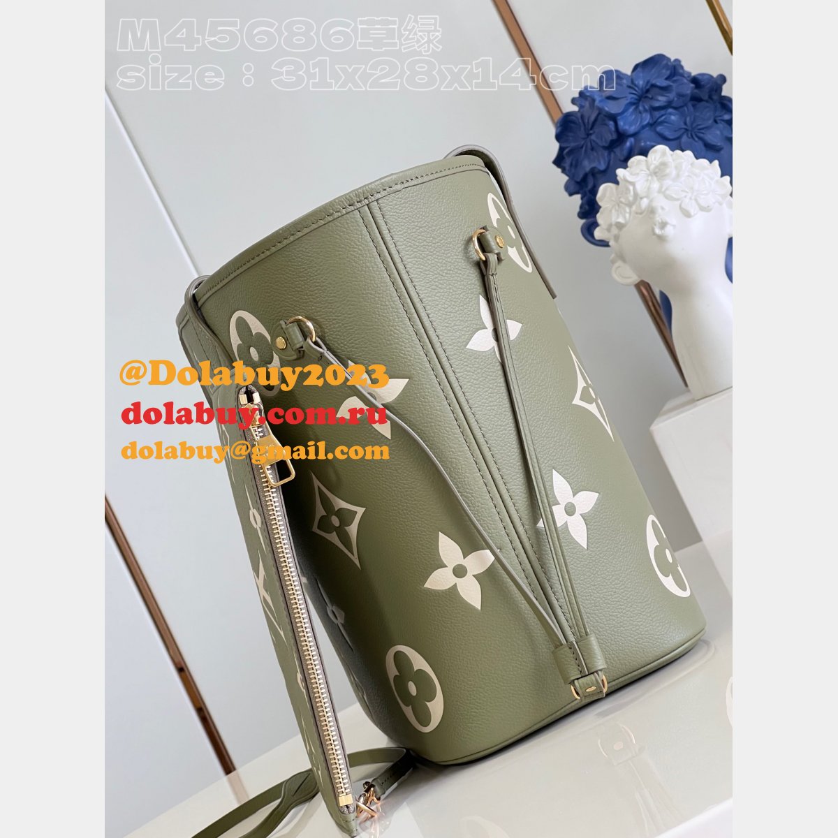 M46649 Neverfull Monogram Empreinte Louis Vuitton High Quality Bag