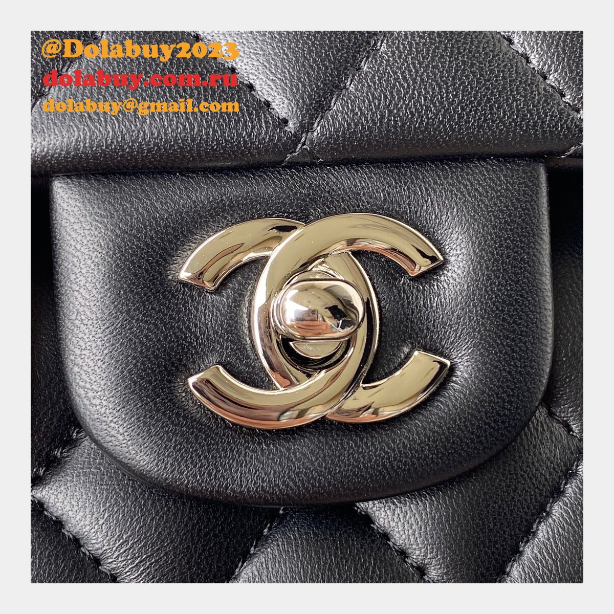 Top quality Fake Small Flap Lambskin CF 23cm