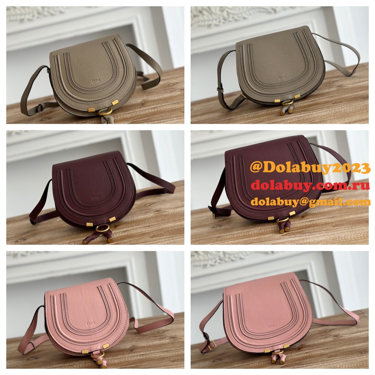 Top Quality Luxury Chloe Marcie Cowhide Handbag