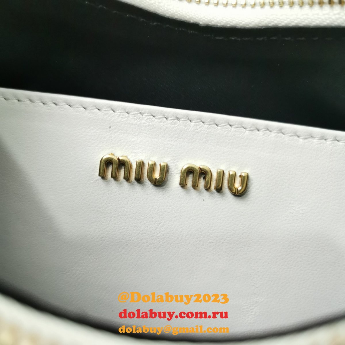 Best 2024 Replica Miu Miu Matelasse 5BH211 Quality Fake Bag