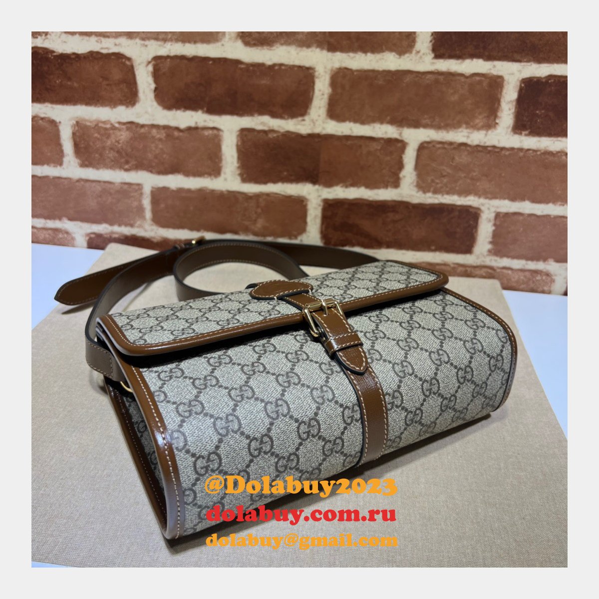G*u*i 745679 gg messenger fashion interlocking g high replica bag
