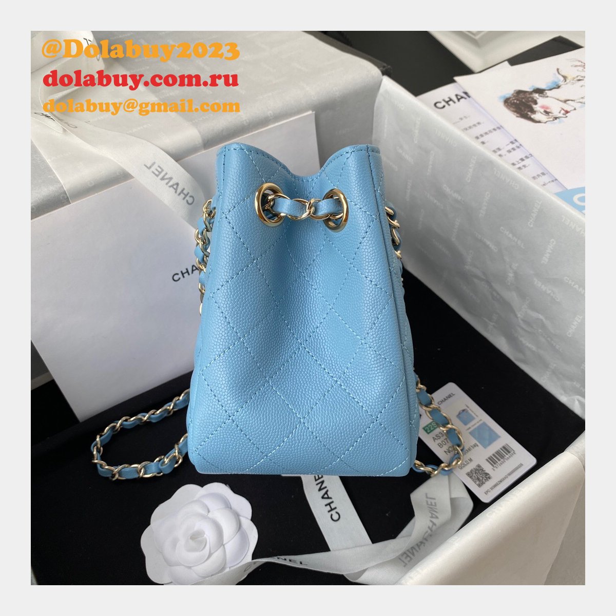 Best Online Store For Replica Bucket Lambskin AS3176 Bag