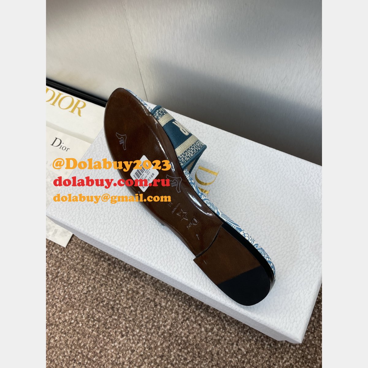 7 Star Dior Dway Slide Flat
