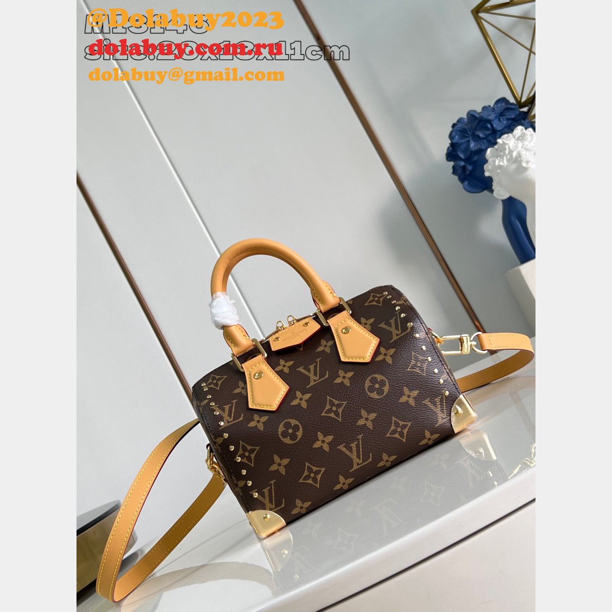 Louis Vuitton Designer Replica Speedy Trunk 20 Monogram M13146 Handbags